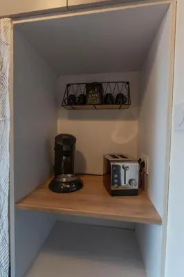 Cuisine ou kitchenette dans l'établissement Appartement avec parking - Futuroscope - 1 à 4 personnes