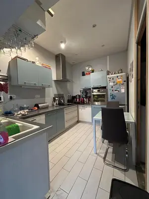 Cuisine ou kitchenette dans l'établissement PARENTHÈSE Chambre Cosy proche Centre et Gare