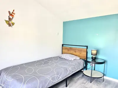 Un ou plusieurs lits dans un hébergement de l'établissement La baillargeoise - Superbe maison à 7 min du parc