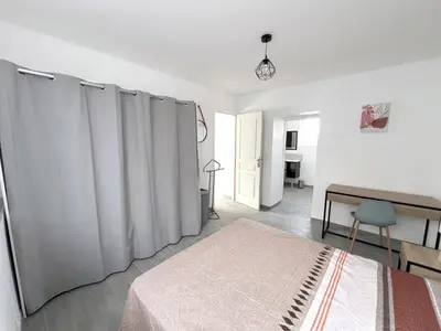 Un ou plusieurs lits dans un hébergement de l'établissement 178B - Appartement T2 Tout Confort - Wifi Netflix
