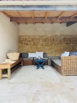 Coin salon dans l'établissement The Old Stables