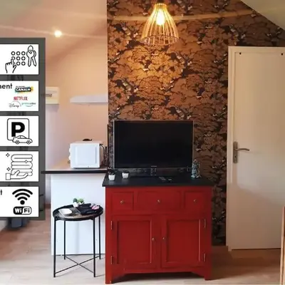 Japan House : studio en bois Zen - Wifi - Parking gratuit