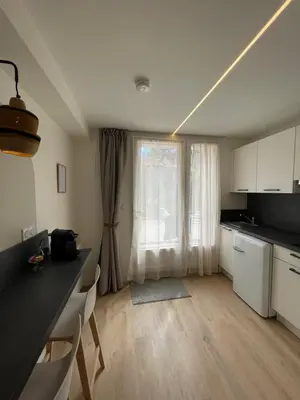 Cuisine ou kitchenette dans l'établissement Maison Meire Studios