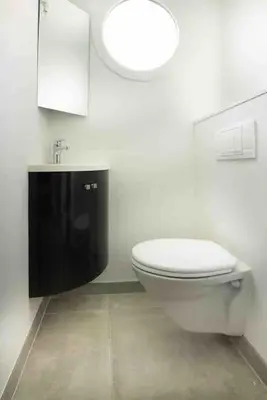 Salle de bains dans l'établissement La Petite Croisée - extérieur et plage