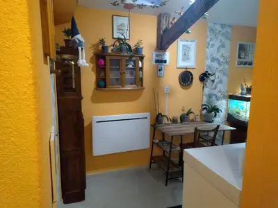 Cuisine ou kitchenette dans l'établissement Le paradis caché
