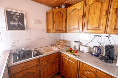 Cuisine ou kitchenette dans l'établissement Coeur de Charente Maritime, la charentaise