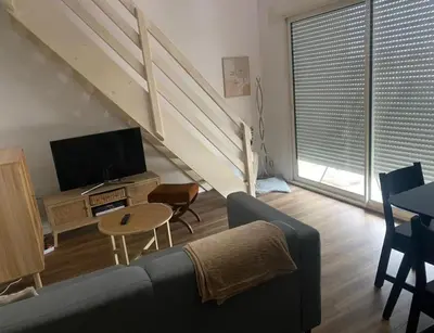 Plan de l'établissement Appartement mezzanine + terrasse, cosy et lumineux