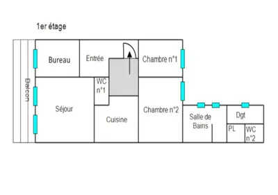 Plan de l'établissement La Colbertine - Charming Apartment in Place Colbert