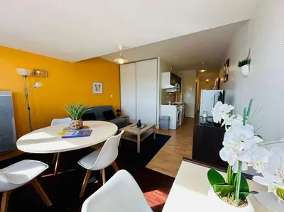 Cuisine ou kitchenette dans l'établissement Taouata - Face au port