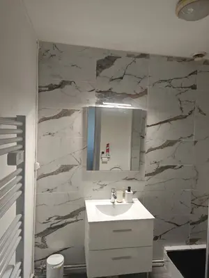 Salle de bains dans l'établissement Le République Grand Studio Wi-Fi / Netflix