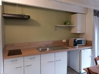 Cuisine ou kitchenette dans l'établissement Gîte à 25 minutes du Puy du Fou