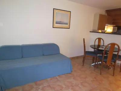Coin salon dans l'établissement Appartement La Rochelle
