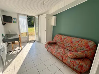 Télévision ou salle de divertissement dans l'établissement Chez Laurie et Xavier studio 3