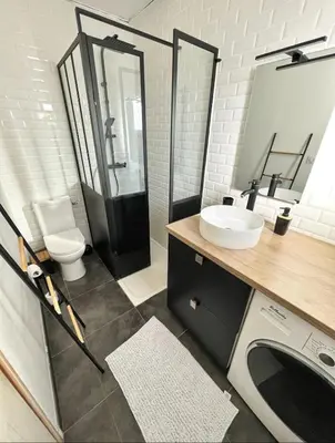 Salle de bains dans l'établissement Joli appartement avec parking