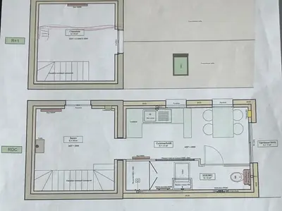 Plan de l'établissement Gîte Le petit Horizon, neuf, calme, parking, centre ville