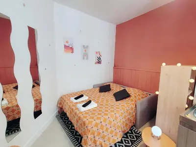 Un ou plusieurs lits dans un hébergement de l'établissement Studio hypercentre proche Vieux Marché
