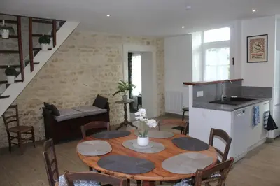 Coin salon dans l'établissement Le gîte du verger