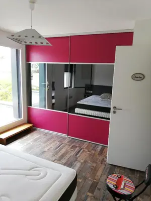 Un ou plusieurs lits dans un hébergement de l'établissement coin de paradis 3 chambres