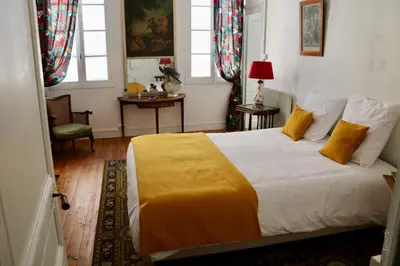 Un ou plusieurs lits dans un hébergement de l'établissement Chambre d'hôte AMELIE