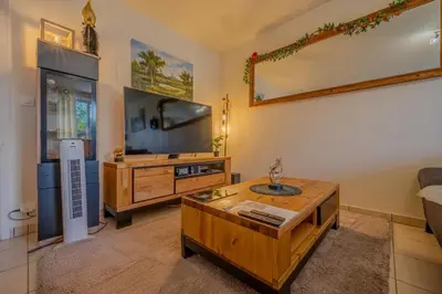 Cuisine ou kitchenette dans l'établissement Appartement Cosy - Résidence avec Parc et Piscine