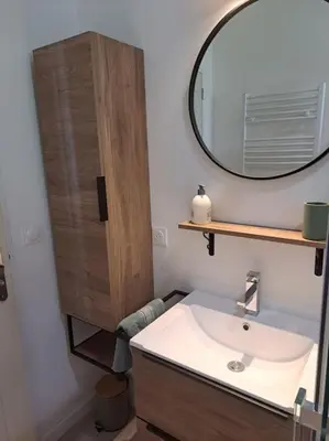 Salle de bains dans l'établissement Pour des vacances ideales