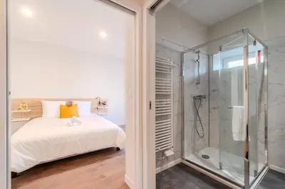 Salle de bains dans l'établissement Le cantonnement Angoumois