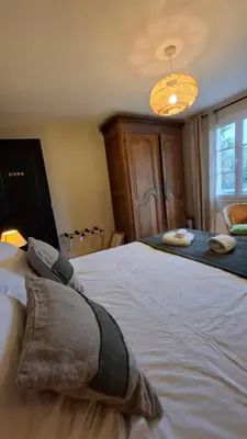 Un ou plusieurs lits dans un hébergement de l'établissement LUCIA AL MARE - chambre d'hôtes