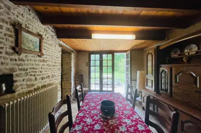 Coin salon dans l'établissement Maison de campagne