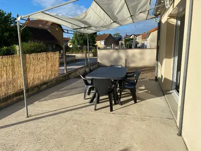 Terrasse ou espace extérieur de l'établissement Maison à 10 minutes du Futuroscope