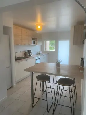 Cuisine ou kitchenette dans l'établissement Maison avec jardin Proche La Rochelle