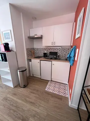 Cuisine ou kitchenette dans l'établissement La Tour Saint-Nicolas
