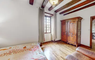 Un ou plusieurs lits dans un hébergement de l'établissement Beautiful Home In Couhe