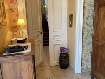 Cuisine ou kitchenette dans l'établissement Gite du theil au servant