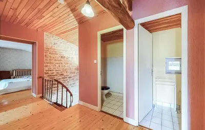 Un ou plusieurs lits dans un hébergement de l'établissement 3 Bedroom Cozy Home In Ligné