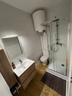 Salle de bains dans l'établissement Très joli STUDIO en plein cœur d'ANGOULEME