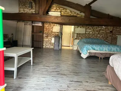 Un ou plusieurs lits dans un hébergement de l'établissement Chambre chez l'habitant, Au moulin du Bonheur