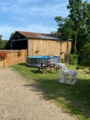 Jardin de l'établissement Gîte le temps de vivre