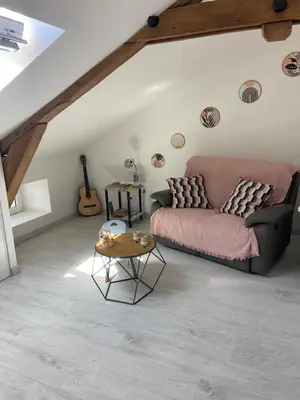 Coin salon dans l'établissement chambre d'hôtes les roseaux