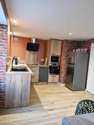 Cuisine ou kitchenette dans l'établissement Verrines