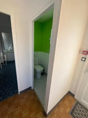 Salle de bains dans l'établissement Gîte voyageurs