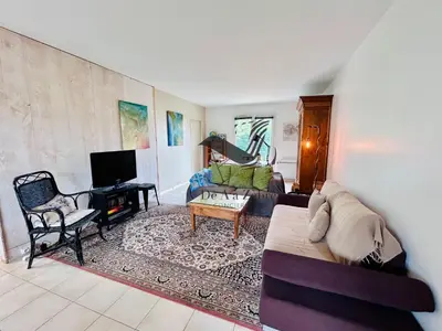 Télévision ou salle de divertissement dans l'établissement ChaviD 17 - Spacieuse maison avec jardin