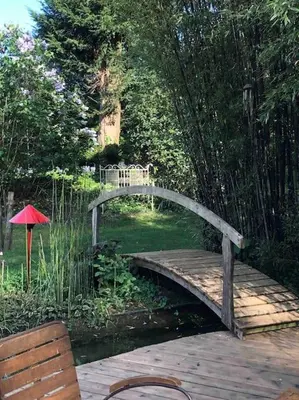 Jardin de l'établissement Gîte de la Villa André