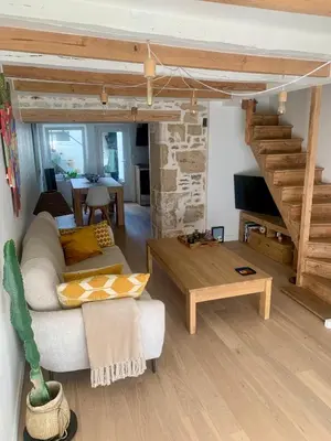 Coin salon dans l'établissement Maison - Centre-ville - équipée
