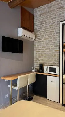 Cuisine ou kitchenette dans l'établissement Chambres d'hôtes Les Rozières