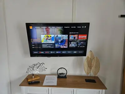Télévision ou salle de divertissement dans l'établissement Jolilina