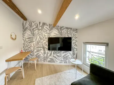 Télévision ou salle de divertissement dans l'établissement Cozy Niort
