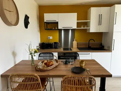 Cuisine ou kitchenette dans l'établissement Cozy Niort