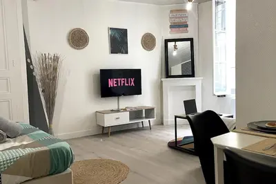 Télévision ou salle de divertissement dans l'établissement La Petite Fleur - Centre ville