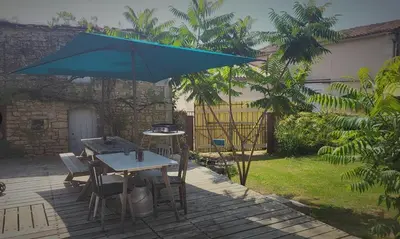 Jardin de l'établissement Les chambres du Nid charentais
