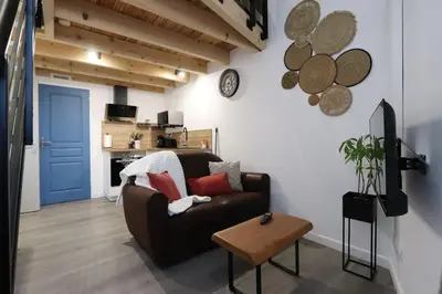 Cuisine ou kitchenette dans l'établissement L'appartement du 71 C
